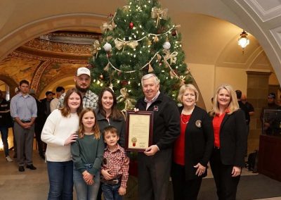 Lloyd's Family Farm presents Christmas Tree to the Missouri State Capitol