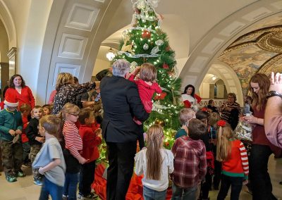 Meier Horseshoe Pines, Jackson, MO, presents Christmas tree at Missouri State Capitol